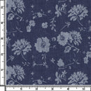 Image of a Navy-Blue & Grey Oxford Prints Linen Shirting Fabric