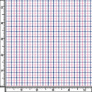 Image of a Navy-Blue & Pink Twill Checks Giza Cotton Shirting Fabric