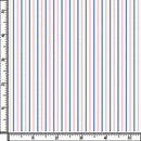 Image of a Navy-Blue & Pink Twill Stripes Giza Cotton Shirting Fabric