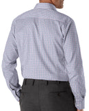 Image of a Navy-Blue & Purple Twill Checks Giza Cotton Shirting Fabric