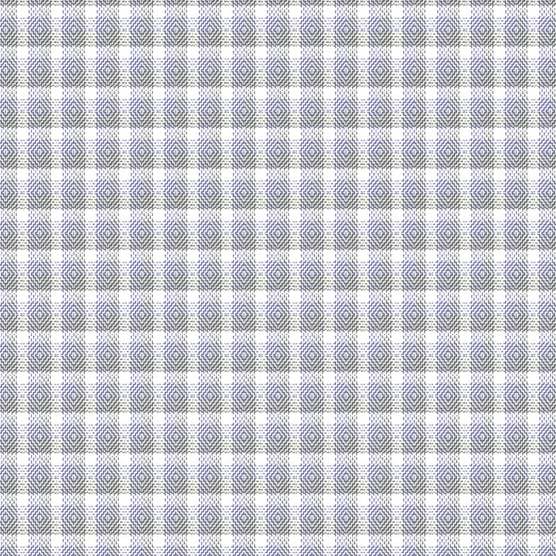 Image of a Navy-Blue & White Dobby Checks Giza Cotton Shirting Fabric