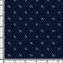 Image of a Navy-Blue & White Poplin Prints Giza Cotton Shirting Fabric