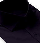 Image of a Navy-Blue Poplin Solids Cotton Stretch Shirting Fabric