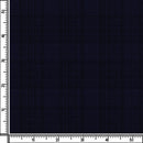 Image of a Navy-Blue Worsted Checks Merino Wool Pants Fabric
