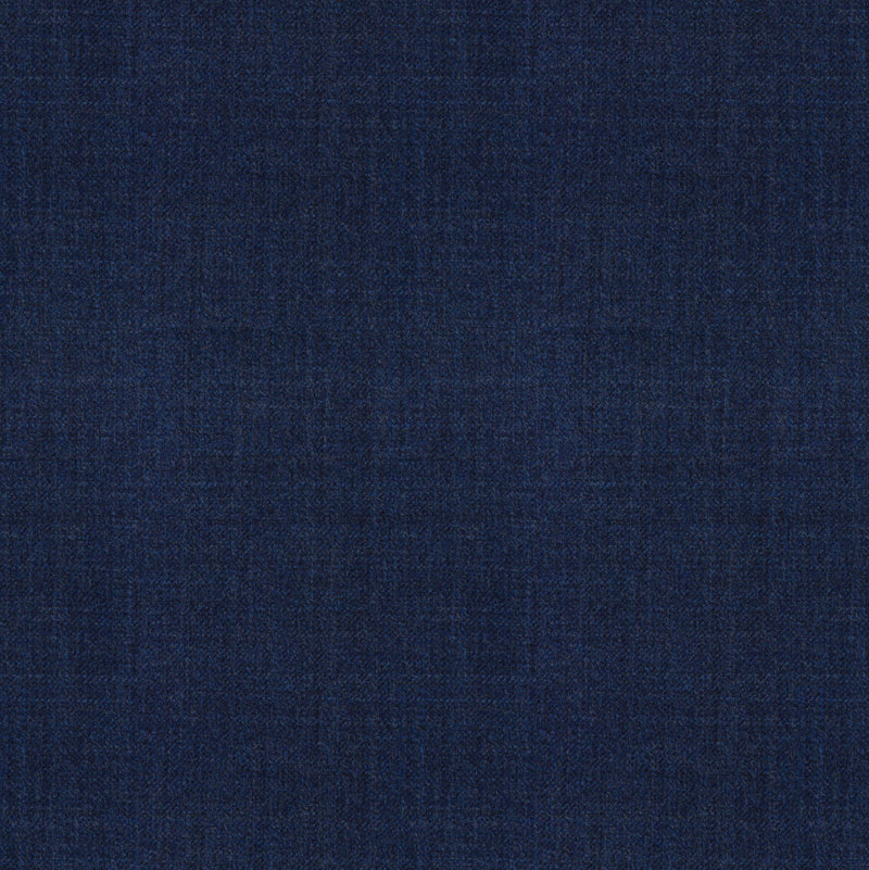 Image of a Navy-Blue Worsted Sharkskin Merino Wool Pants Fabric