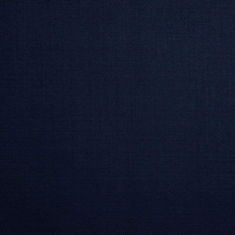 Image of a Navy-Blue Worsted Solids Merino Wool Suiting Fabric