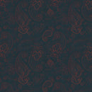 Image of a Olive-Green & Orange Satin Prints Giza Cotton Shirting Fabric