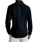 Image of a Olive-Green & Orange Satin Prints Giza Cotton Shirting Fabric