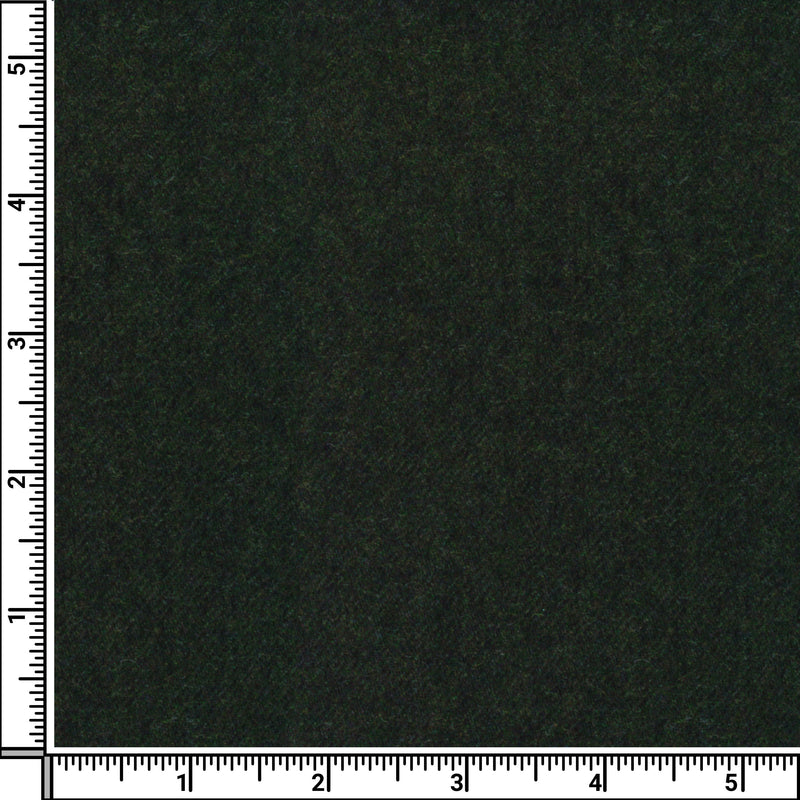 Image of a Olive-Green Flannel Twill Merino Wool Suiting Fabric