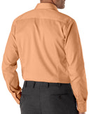 Image of a Orange Poplin Solids Cotton Stretch Shirting Fabric