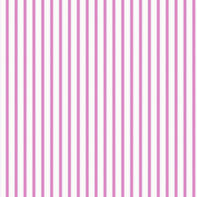 Image of a Pink & White Poplin Stripes Giza Cotton Shirting Fabric