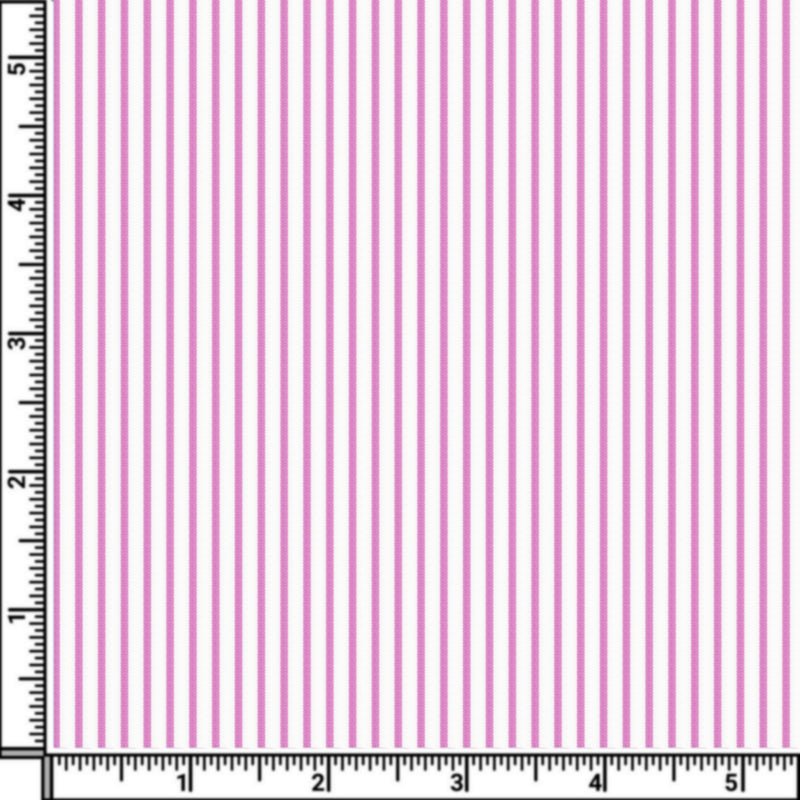 Image of a Pink & White Poplin Stripes Giza Cotton Shirting Fabric
