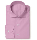 Image of a Pink & White Twill Checks Giza Cotton Shirting Fabric