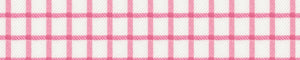 Red & White Twill Checks Giza Cotton Shirting Fabric