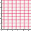 Image of a Pink & White Twill Checks Giza Cotton Shirting Fabric