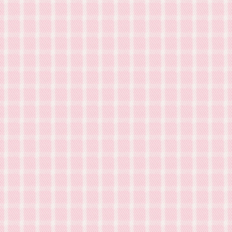 Image of a Pink & White Twill Checks Giza Cotton Shirting Fabric