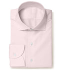 Image of a Pink Herringbone Micropattern Giza Cotton Shirting Fabric