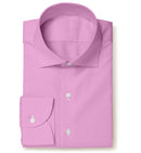 Image of a Pink Houndstooth Micropattern Giza Cotton Shirting Fabric