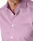 Image of a Pink Poplin Micropattern Giza Cotton Shirting Fabric