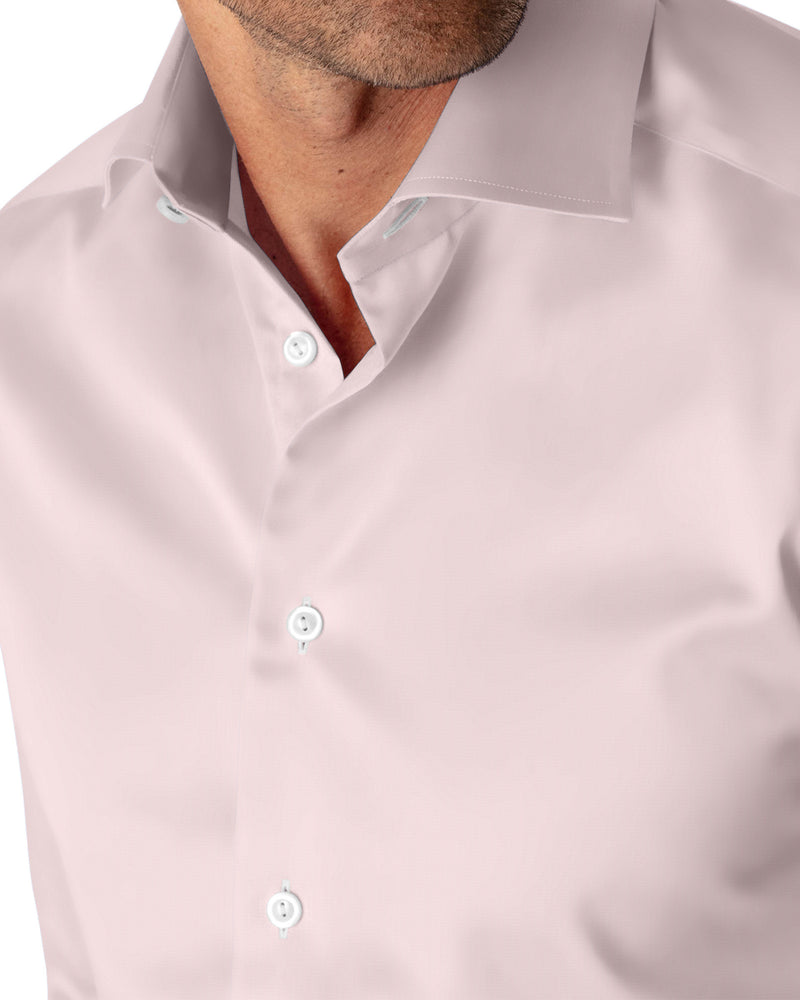 Image of a Pink Poplin Solids Giza Cotton Shirting Fabric