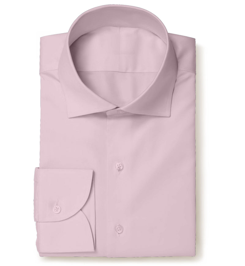 Image of a Pink Satin Solids Giza Cotton Shirting Fabric