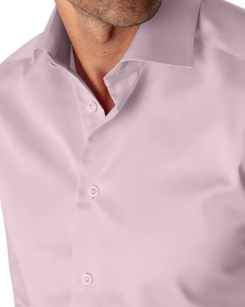 Image of a Pink Satin Solids Giza Cotton Shirting Fabric