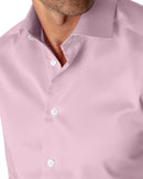 Image of a Pink Twill Micropattern Giza Cotton Shirting Fabric