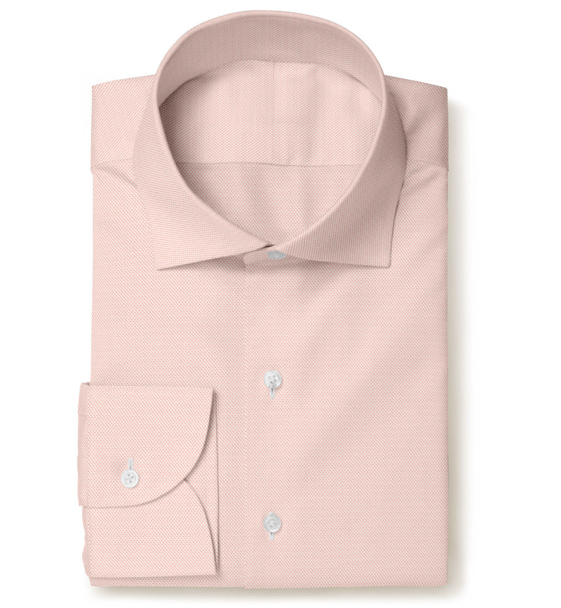Image of a Pink Twill Micropattern Giza Cotton Shirting Fabric