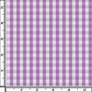 Image of a Purple & White Poplin Checks Giza Cotton Shirting Fabric