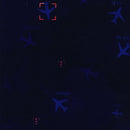 Image of a Purple Satin Prints Poly Viscose Lining Fabric