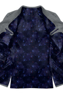 Image of a Purple Satin Prints Poly Viscose Lining Fabric