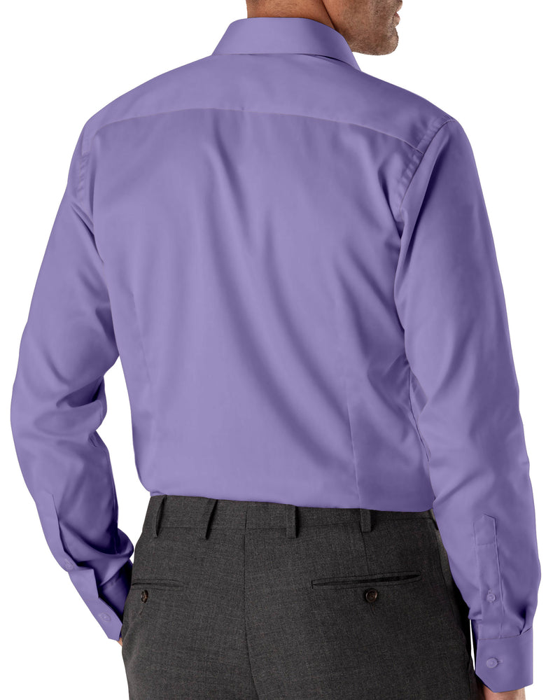 Image of a Purple Satin Solids Cotton Stretch Shirting Fabric