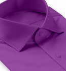 Image of a Purple Twill Solids Cotton Stretch Shirting Fabric
