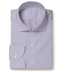 Image of a Purple Twill Stripes Giza Cotton Shirting Fabric