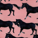 Image of a Red & Navy-Blue Satin Prints Poly Viscose Lining Fabric