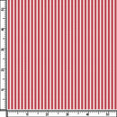 Image of a Red & White Poplin Stripes Giza Cotton Shirting Fabric