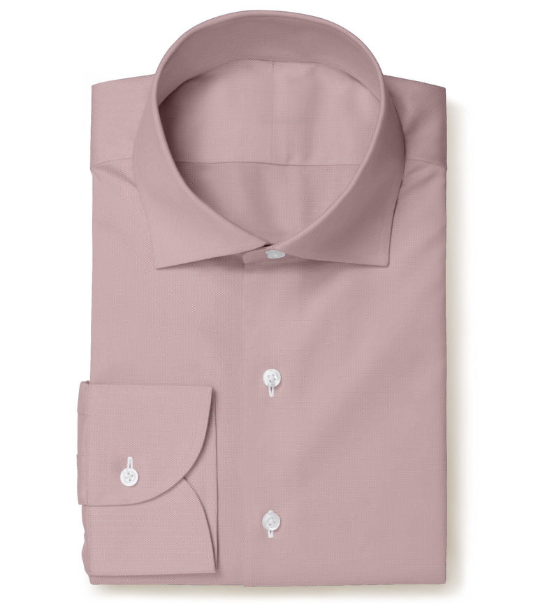 Image of a Red Pinpoint Dobby Giza Cotton Shirting Fabric