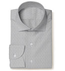 Image of a Silver Dobby Micropattern Giza Cotton Shirting Fabric