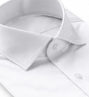Image of a Silver Satin Solids Cotton Stretch Shirting Fabric
