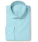 Image of a Turquoise Poplin Solids Giza Cotton Shirting Fabric