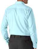 Image of a Turquoise Poplin Solids Giza Cotton Shirting Fabric