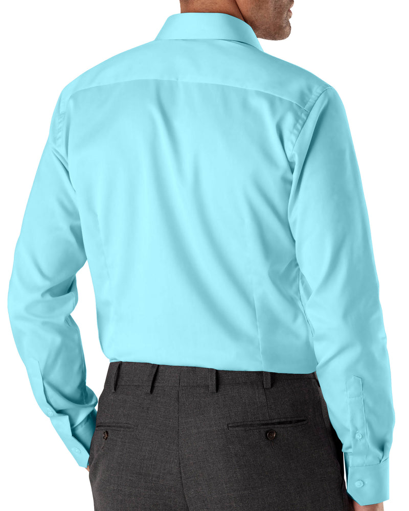 Image of a Turquoise Twill Solids Cotton Stretch Shirting Fabric