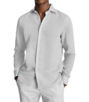Image of a White Dobby Jacquard Giza Cotton Shirting Fabric