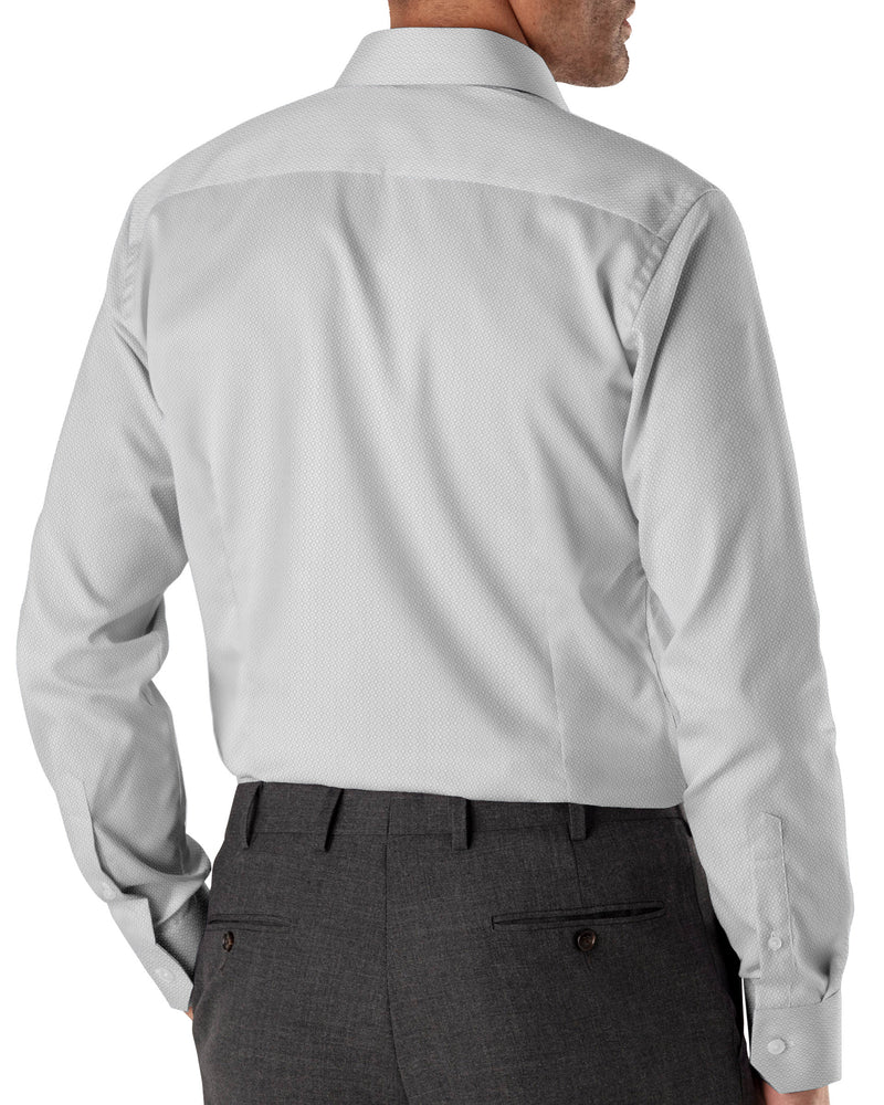 Image of a White Dobby Micropattern Giza Cotton Shirting Fabric