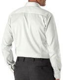 Image of a White Dobby Stripes Giza Cotton Shirting Fabric