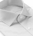 Image of a White Oxford Micropattern Giza Cotton Shirting Fabric