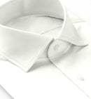 Image of a White Poplin Solids Cotton Stretch Shirting Fabric
