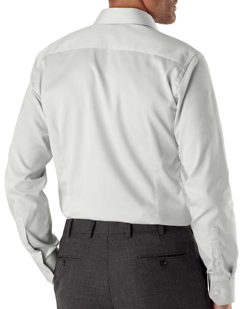 Image of a White Satin Solids Giza Cotton Shirting Fabric